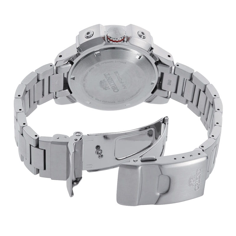 Orient M-Force RA-AC0N01B10B - zapięcie motylkowe stalowej bransolety