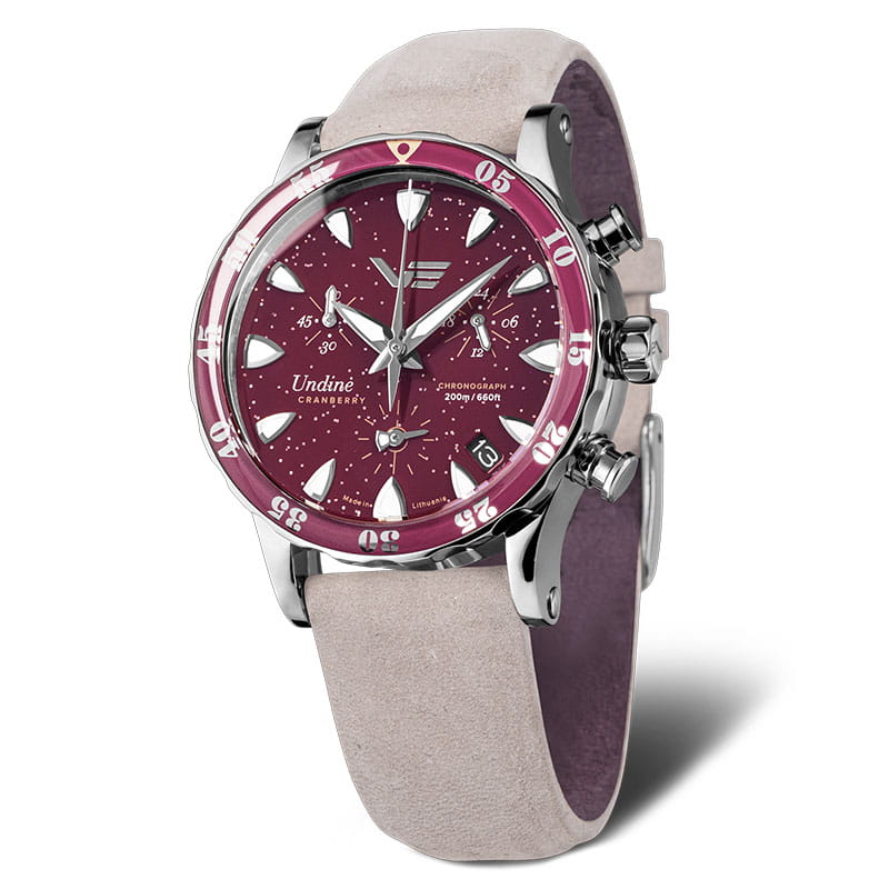 Vostok Europe Undine Cranberry Chronograph VK68-515A774 Twoje Zegarki