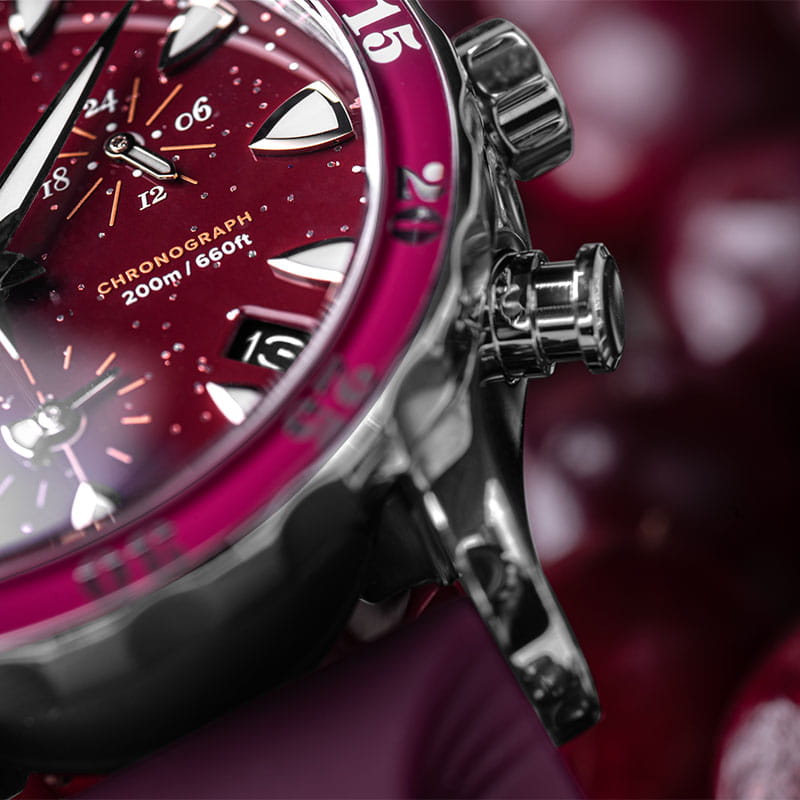 Vostok Europe Undine Cranberry Chronograph VK68-515A774 Twoje Zegarki
