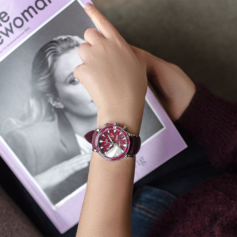 Vostok Europe Undine Cranberry Chronograph VK68-515A774 Twoje Zegarki