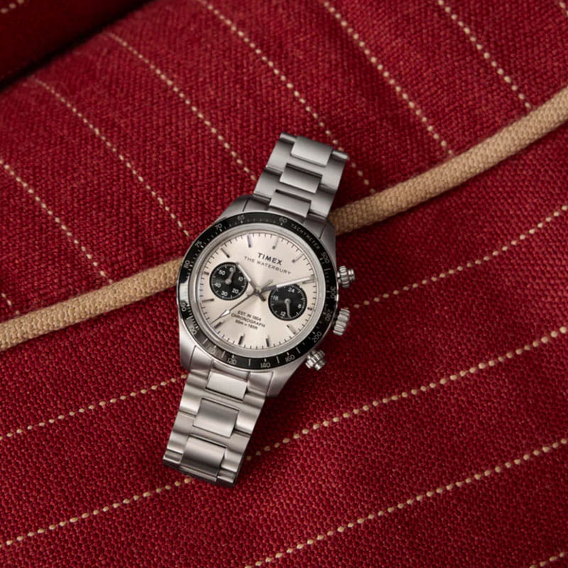 Timex Waterbury Heritage Chronograph TW2Y19200 - sportowo-elegancki zegarek na bransolecie