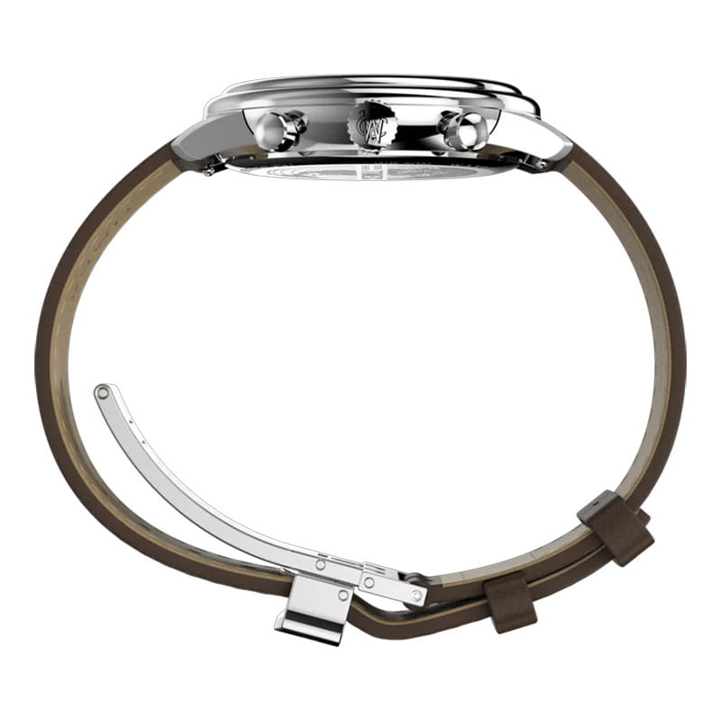 Timex Waterbury Metropolitan Chronograph TW2Y23500 - profil koperty z logowaną koronką
