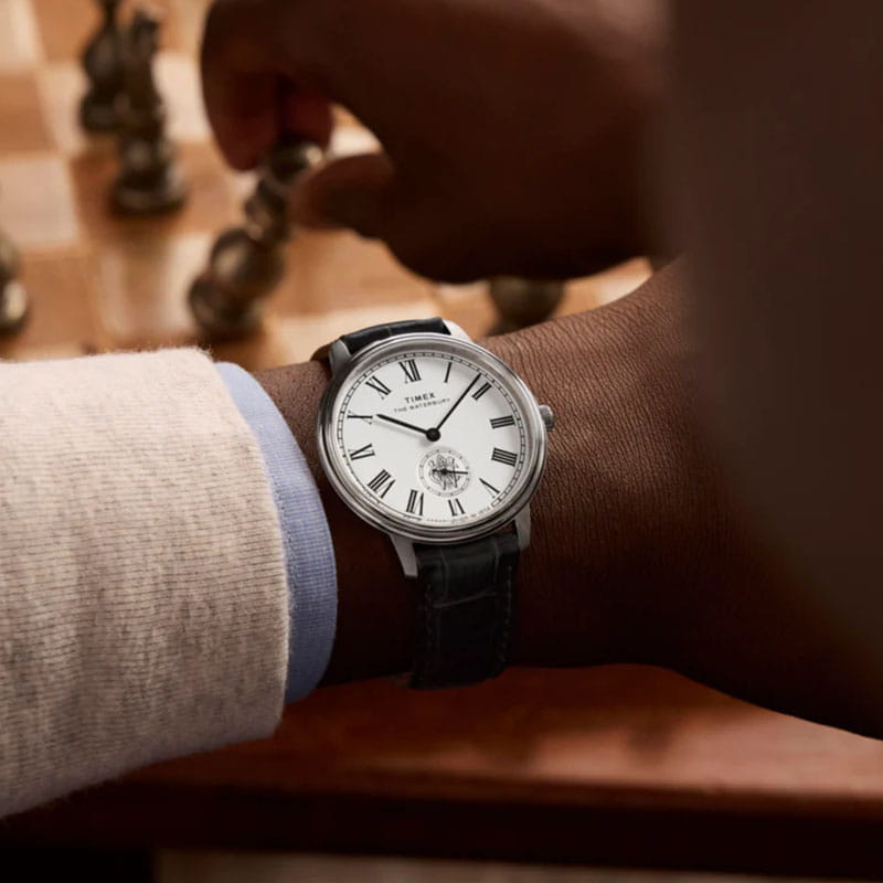 Timex Waterbury Metropolitan Sub Second TW2Y23100 - elegancki zegarek na nadgarstku