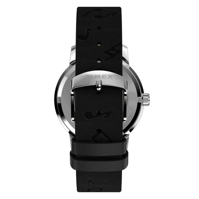 Timex Marlin x Peanuts Automatic TW2W68800 - skórzany pasek z motywem nut i zapięciem na klamrę