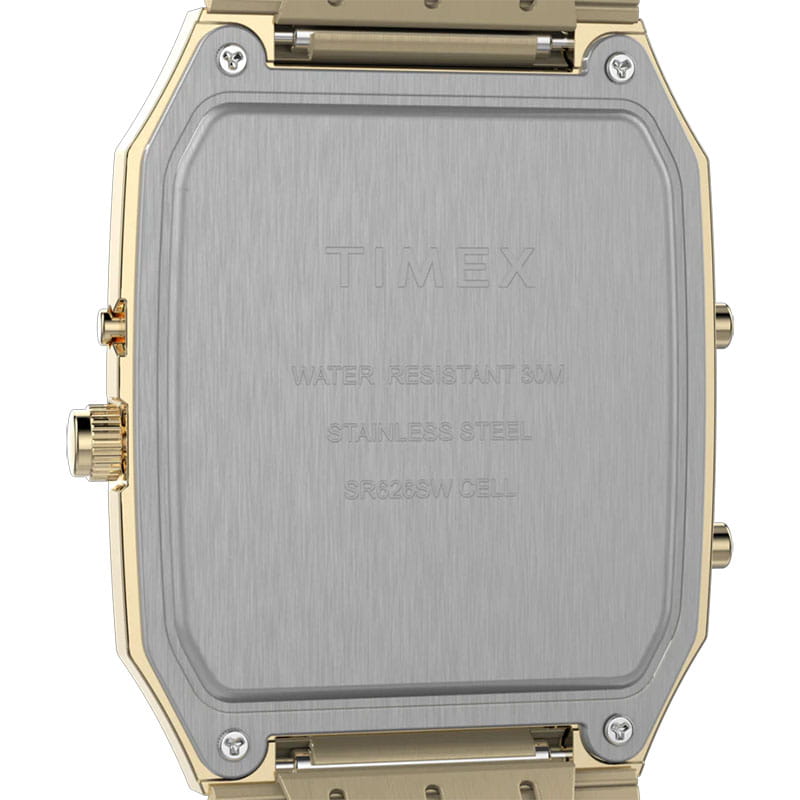 Timex Q Reissue 1982 Ana-Digi TW2Y06000 - stalowy dekiel koperty