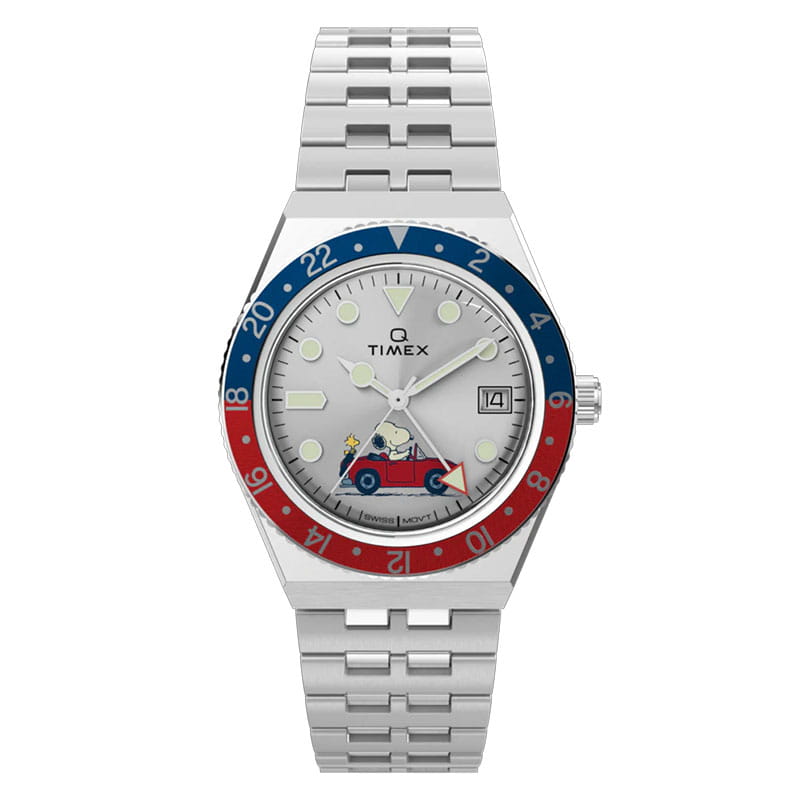 Timex x Peanuts Q Reissue GMT TW2W83300 Twoje Zegarki