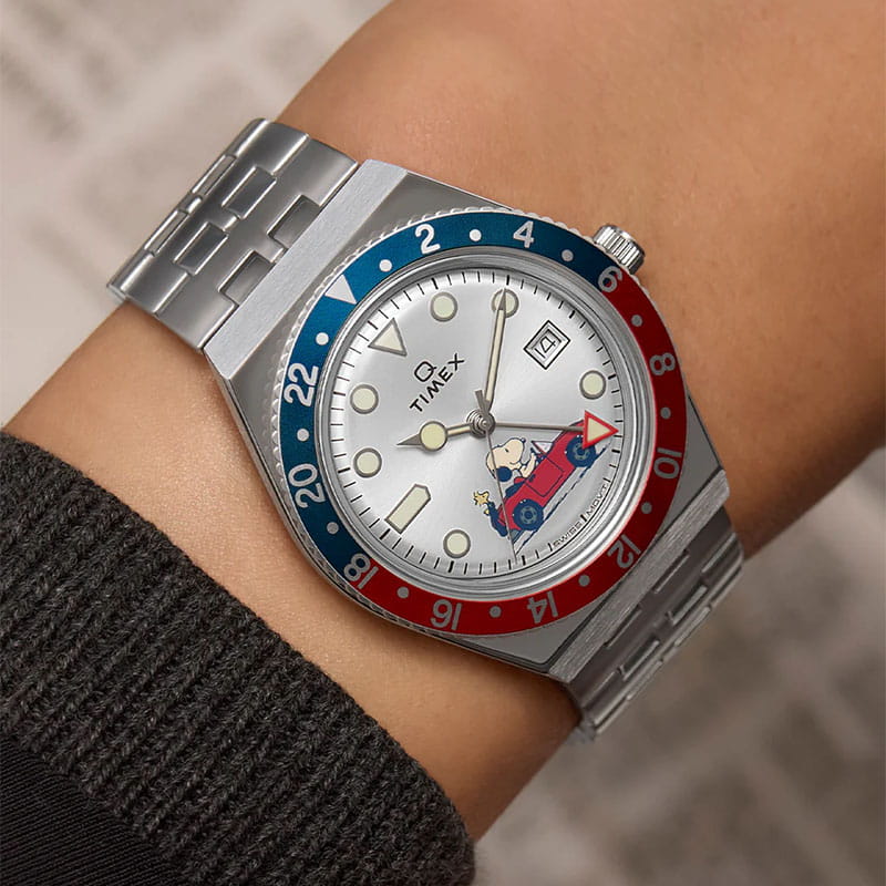 Timex x Peanuts Q Reissue GMT TW2W83300 Twoje Zegarki