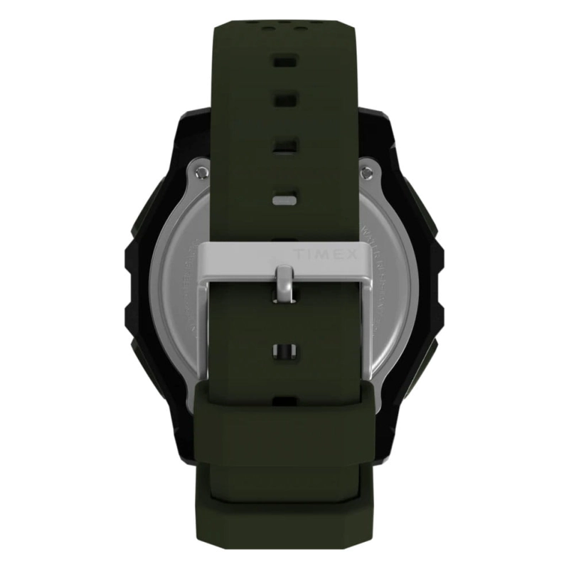 Timex Expedition Ridge Solar TW4B33700 - gumowy, ciemnozielony pasek z zapięciem na klamrę
