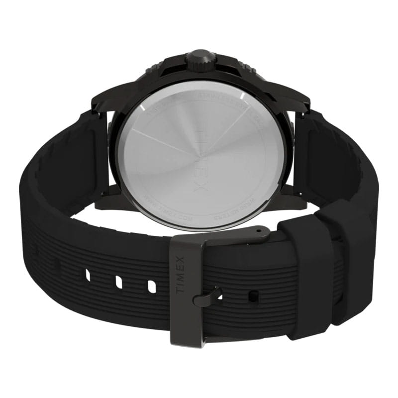 Timex Expedition Ridge TW4B32200 - tył zegarka z widocznym deklem oraz paskiem
