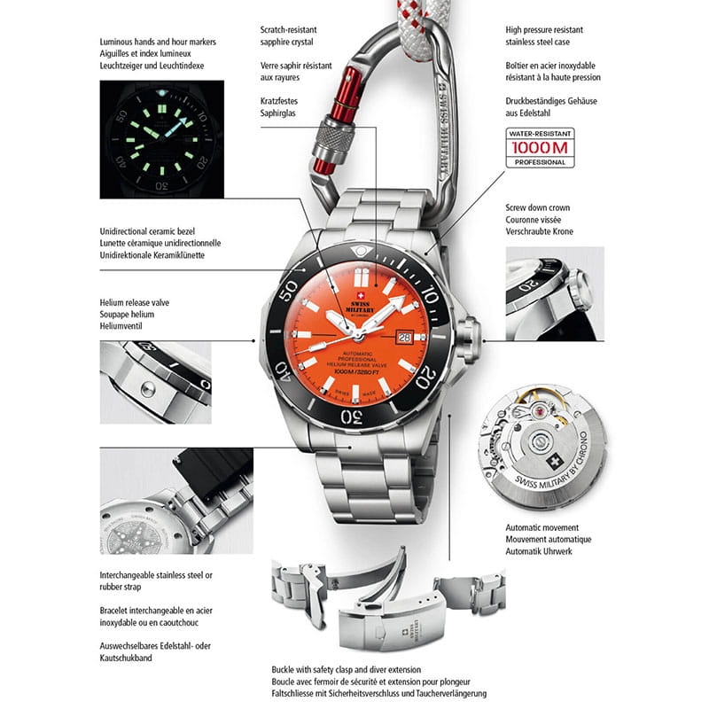 Swiss Military by Chrono Automatic Dive SMA34092.03 Twoje Zegarki