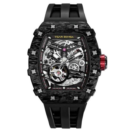 Zegarek Tsar Bomba Elemental Carbon Automatic TB8208CF08