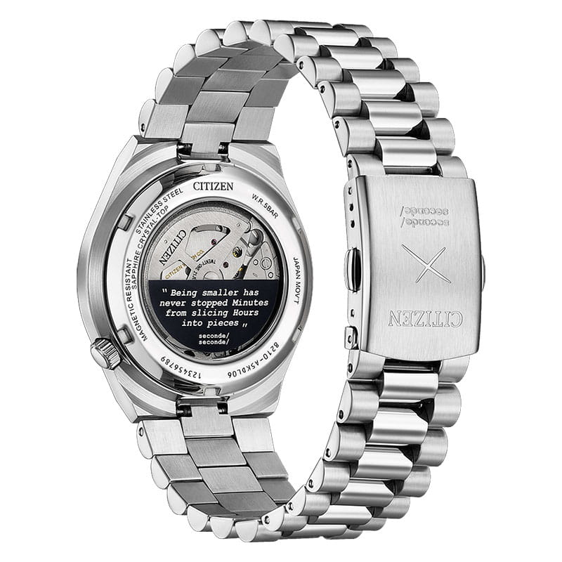 Citizen Tsuyosa X Seconde Seconde Limited Edition NJ0157-81L tył zegarka