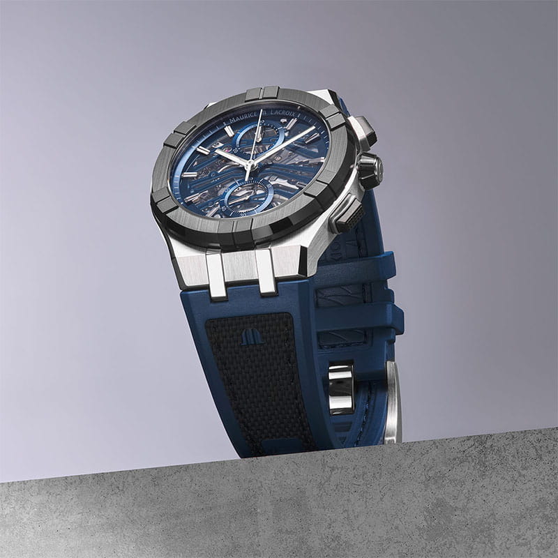 Maurice Lacroix Aikonic Automatic Chronograph Skeleton AC8018-SSL20-030-4 profil