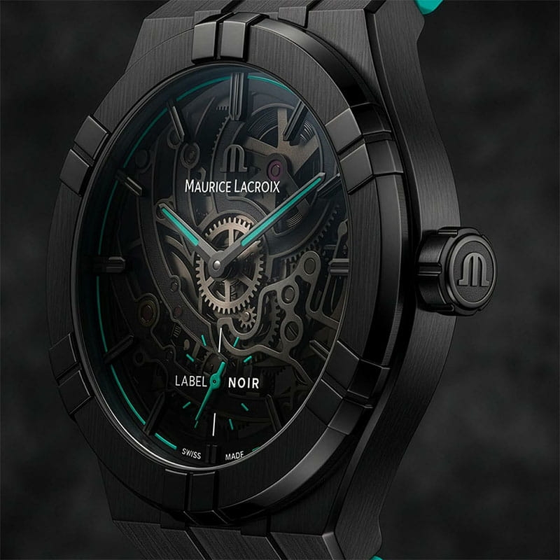 Maurice Lacroix Aikon X Label Noir Automatic Skeleton AI6028-DLB0B-030-H bok koperty