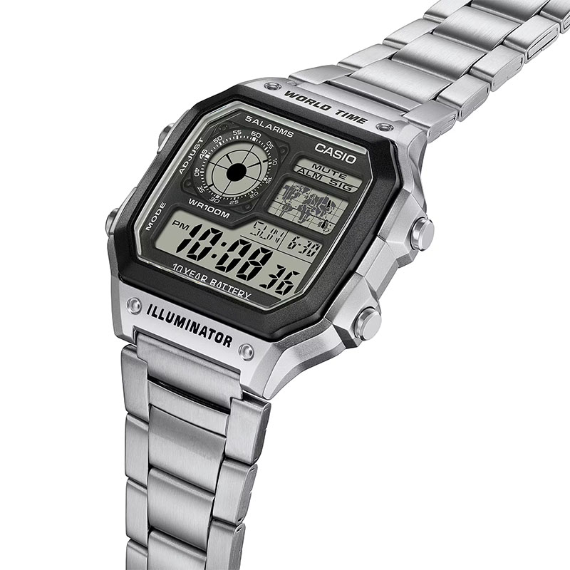 Casio Timeless AE-1200WHD-1A profil zegarka