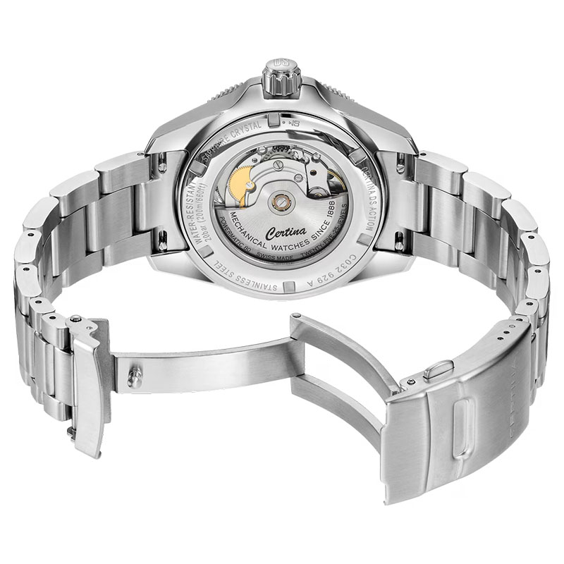 Certina DS Action Diver Powermatic GMT C032.929.11.041.01 tył zegarka