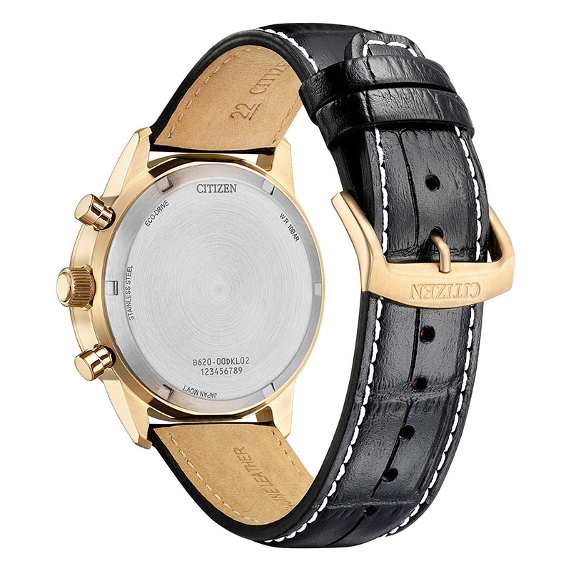 Citizen Vintage Chronograph CA4723-03A tył zegarka