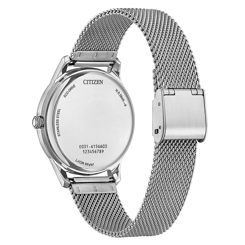 Citizen Dress Lady EM1220-82A tył zegarka