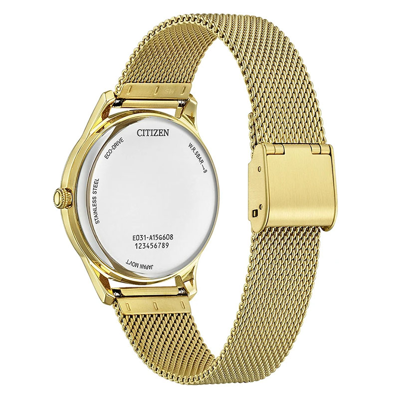 Citizen Dress Lady EM1222-87A tył zegarka