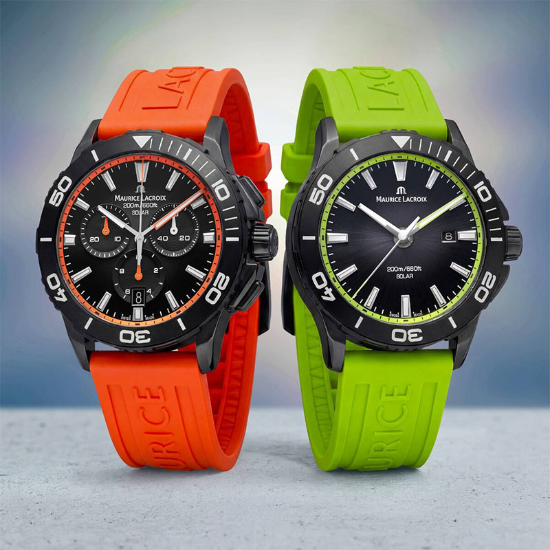 Maurice Lacroix Pontos S Solar PT1008-DLB00-330-5 duet