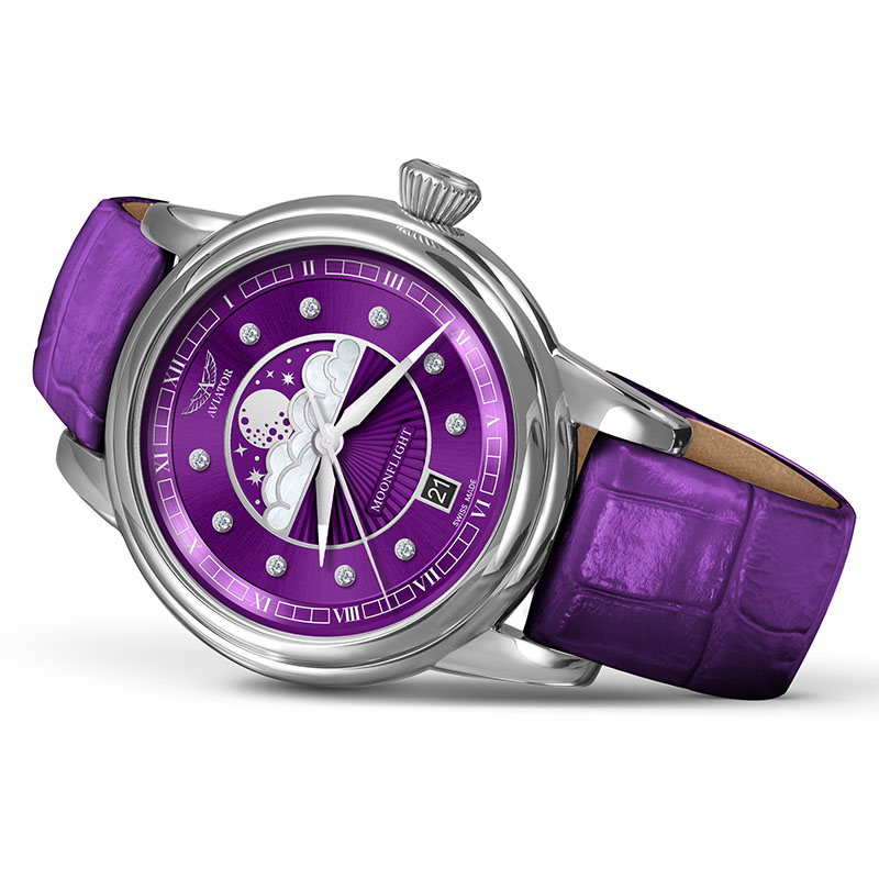 Aviator Douglas Moonflight Diamond Edition V.1.33.0.361.4 zegarek na boku