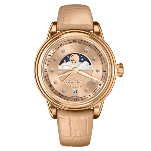 Zegarek Aviator Douglas Moonflight Diamond Edition V.1.33.2.383.4