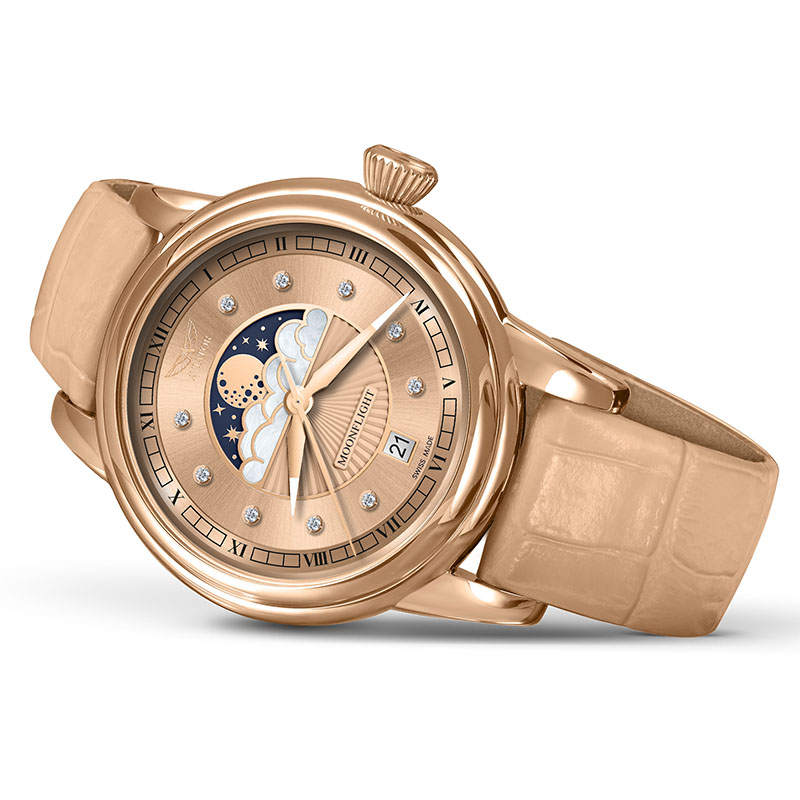 Aviator Douglas Moonflight Diamond Edition V.1.33.2.383.4 zegarek na boku