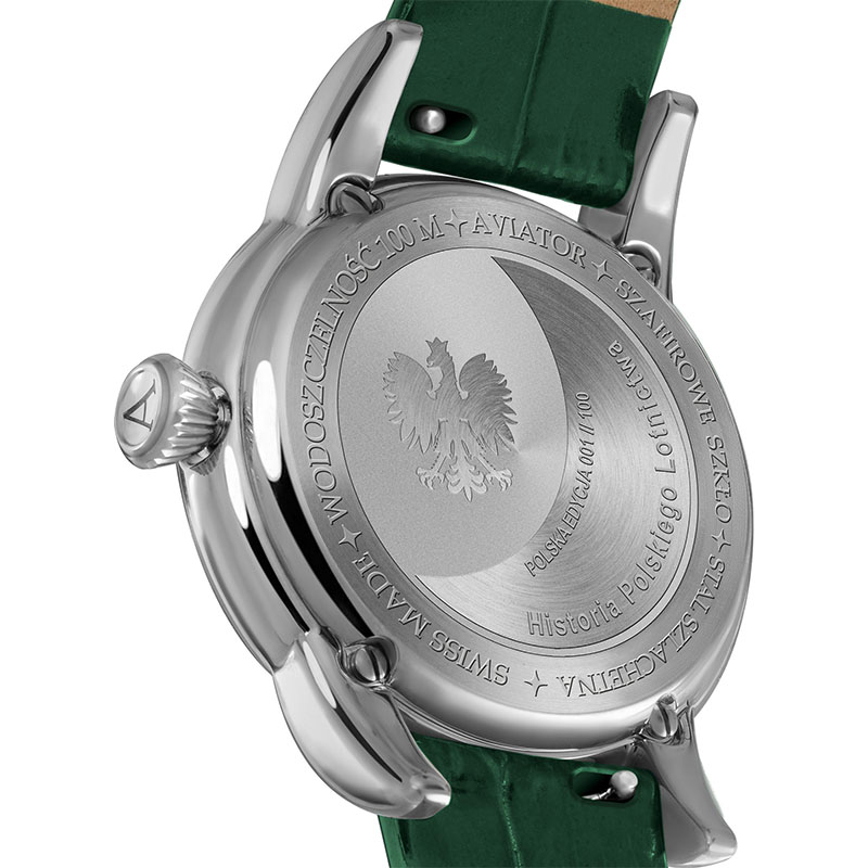 Aviator Douglas Moonflight Diamond Polska Edycja V.1.33.0.390.4 PL tył zegarka