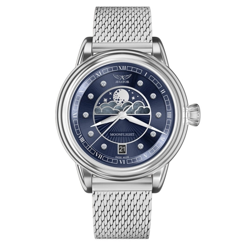 Zegarek Aviator Douglas Moonflight Diamond Edition V.1.33.0.379.5