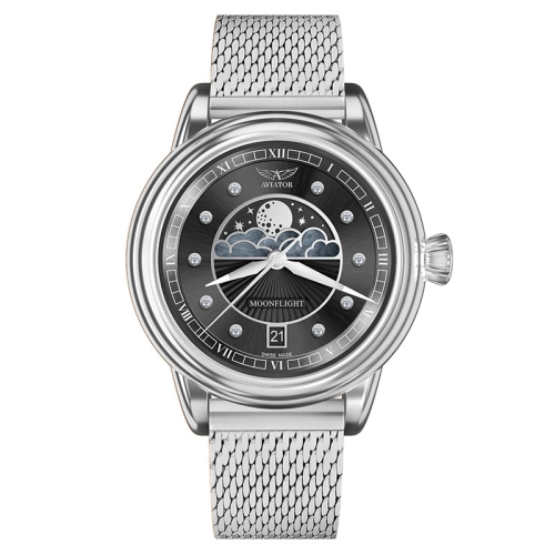Zegarek Aviator Douglas Moonflight Diamond Edition V.1.33.0.381.5
