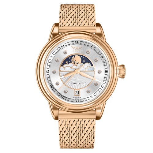 Zegarek Aviator Douglas Moonflight Diamond Edition V.1.33.2.382.5