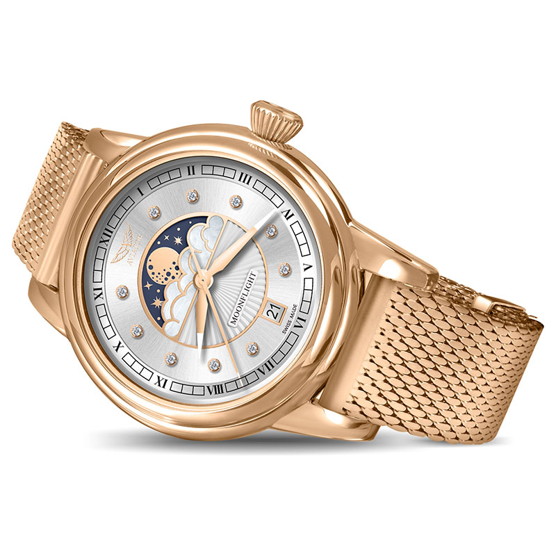 Aviator Douglas Moonflight Diamond Edition V.1.33.2.382.5 zegarek na boku