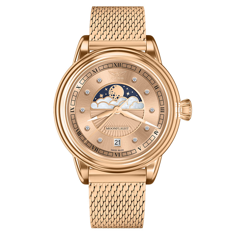 Aviator Douglas Moonflight Diamond Edition V.1.33.2.383.5 zegarek