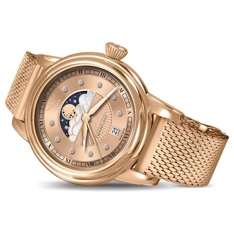 Aviator Douglas Moonflight Diamond Edition V.1.33.2.383.5 zegarek na boku