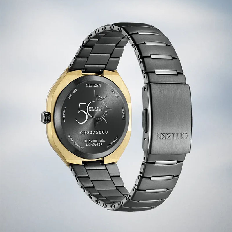 Citizen Eco-Drive Photon 50th Anniversary Limited Edition BJ6569-59X tył zegarka