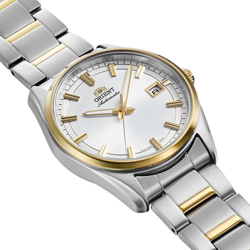 Orient Stretto Date RA-AC0R01S30B profil zegarka