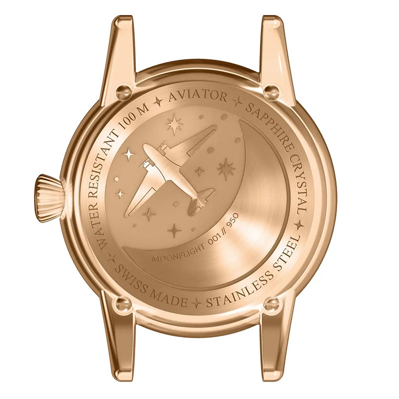 Aviator Moonflight Gemstone V.1.33.2.416.4 – dekiel z grawerem samolotu Douglas DC-3