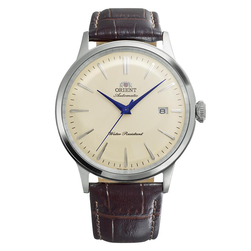 Orient Bambino Automatic RA-AC0033Y30B – klasyczny automat z kremową tarczą