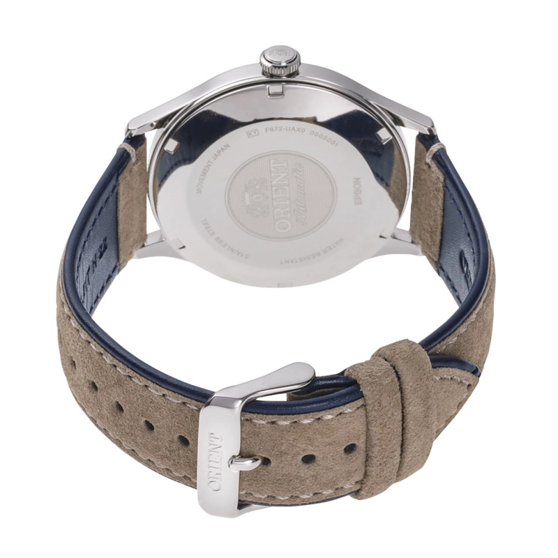 Orient Bambino Automatic RA-AC0P02L10B - pasek ze skóry syntetycznej w kolorze ciemnobeżowym