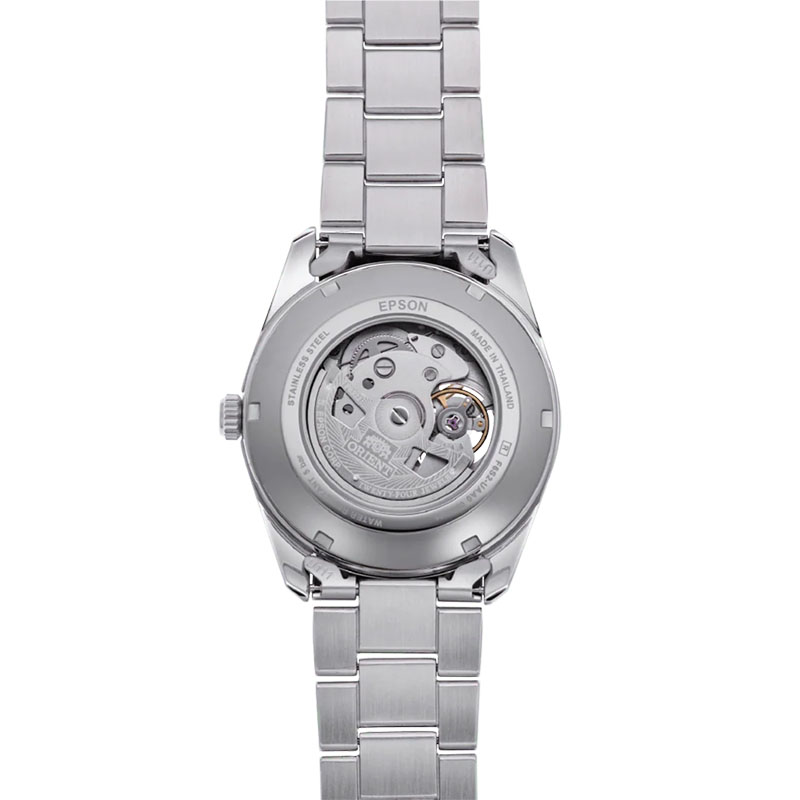 Orient Stretto Semi Skeleton RA-AR0008E10B - zakręcany i przeszklony dekiel z widocznym rotorem