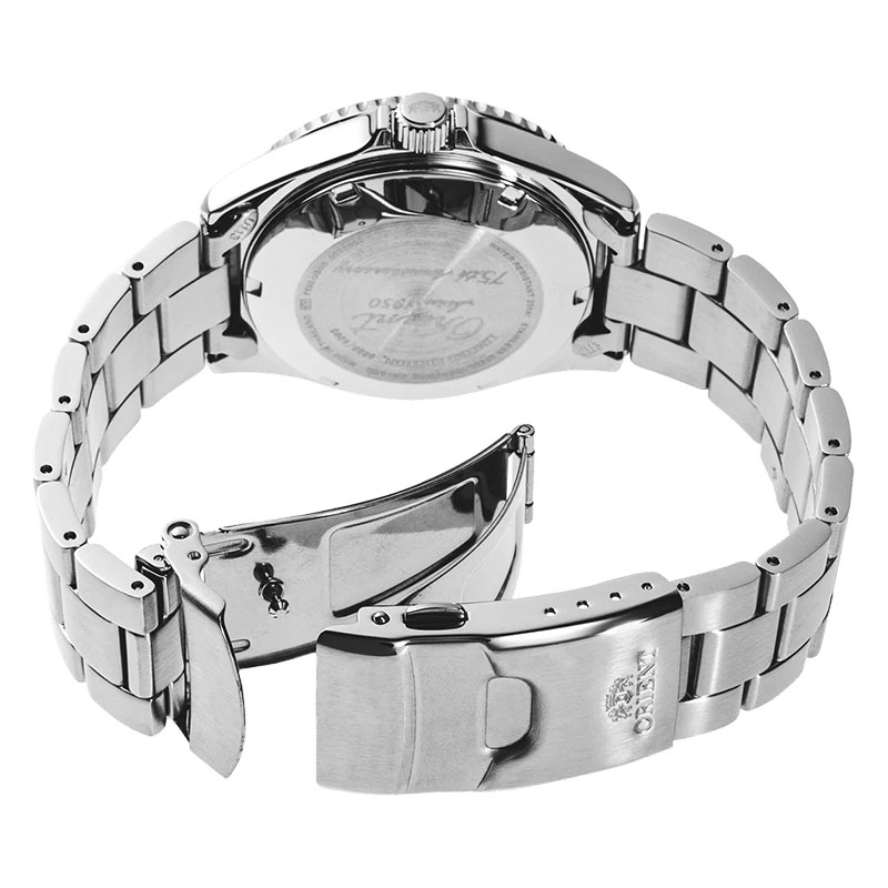 Orient Kamasu 75th Anniversary RA-AA0823L39B – stalowa bransoleta ze składanym zapięciem