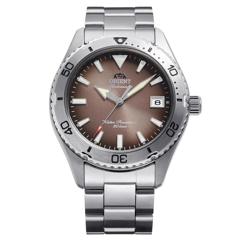 Orient Mako Limited Edition RA-AC0Q17Y30B - zegarek automatyczny na stalowej bransolecie z miedzianą tarczą