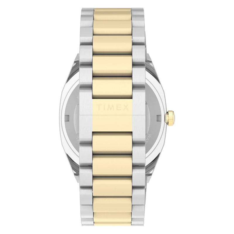 Timex E Line Automatic TW6A00600 – dwukolorowa bransoleta z zapięciem motylkowym