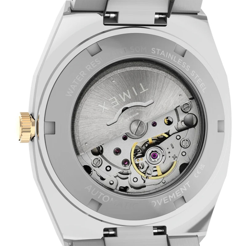 Timex E Line Automatic TW6A00600 – przeszklony dekiel z mechanizmem Miyota 8215