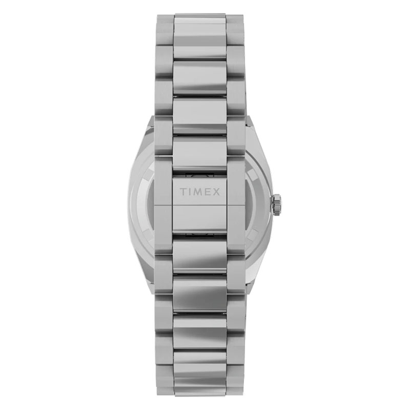 Timex E Line Quartz TW6A01000 - stalowa bransoleta z zapięciem motylkowym
