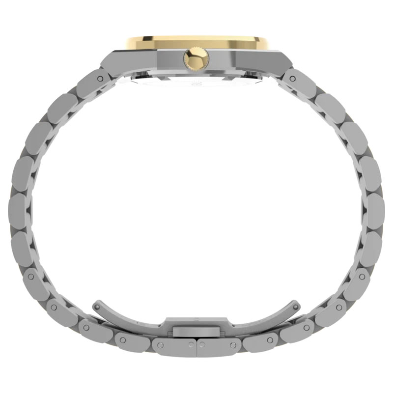 Timex E Line Quartz TW6A00800 – zaokrąglona kwadratowa koperta z profilu