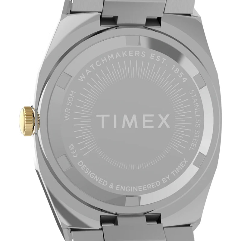 Timex E Line Quartz TW6A00800 - pełny zakręcany dekiel stalowej koperty