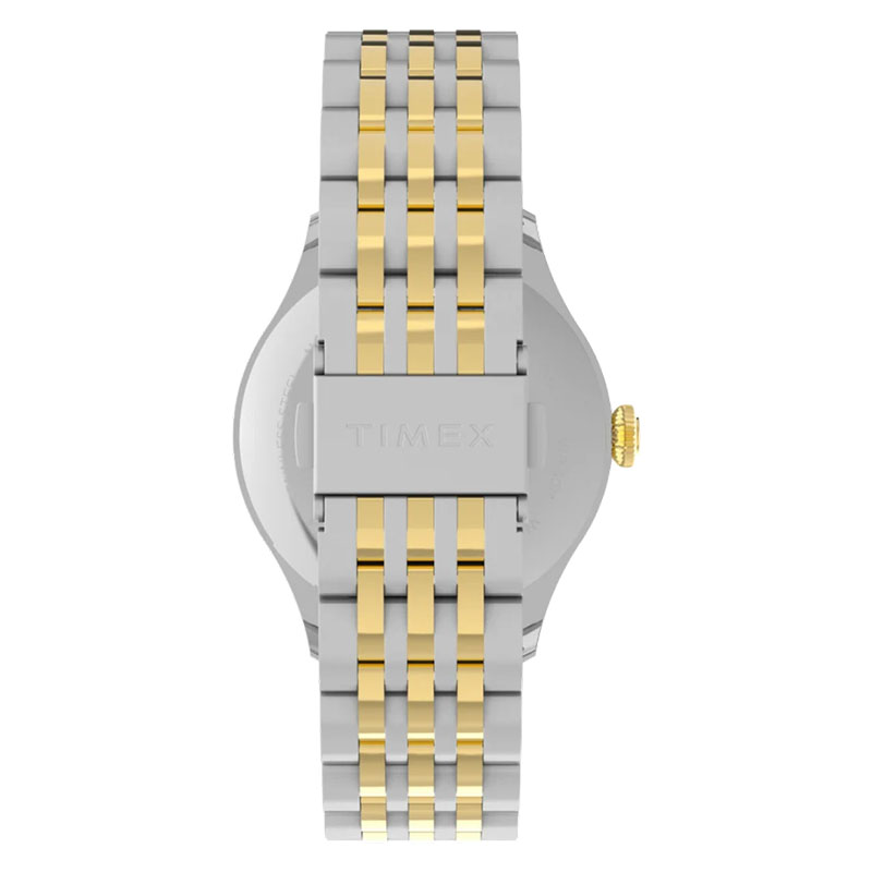 Timex Waterbury Classic Sub Second TW2Y91900 – dwukolorowa stalowa bransoleta z zapięciem składanym