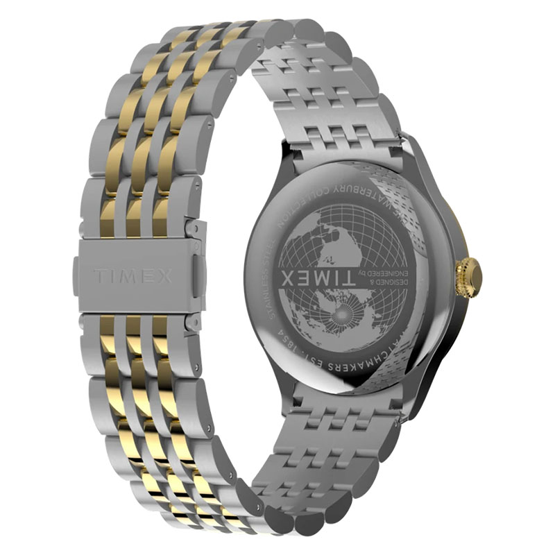 Timex Waterbury Classic Sub Second TW2Y91900 – tył zegarka z widocznym deklem