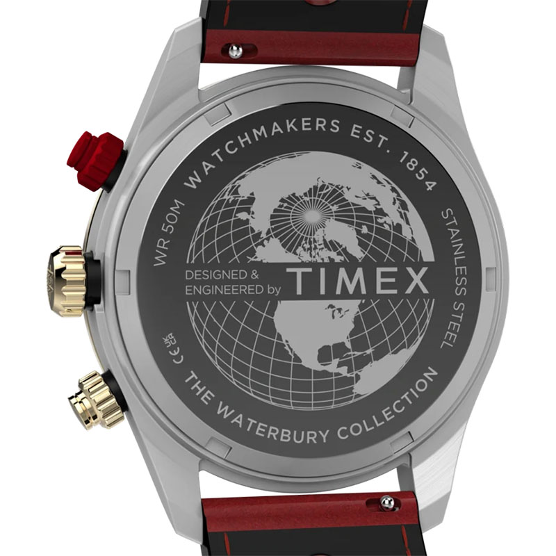Timex Waterbury Heritage Chronograph TW2Y93400 – pełny i zakręcany dekiel